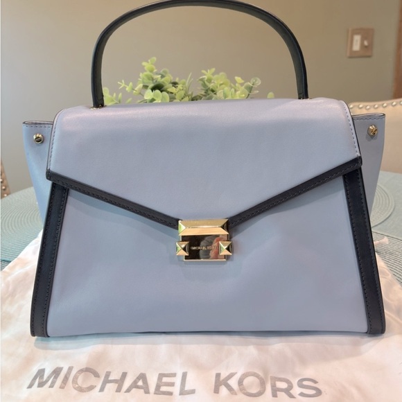 Michael Kors Handbags - Michael Kors Sky Blue Whitney Satchel NEW